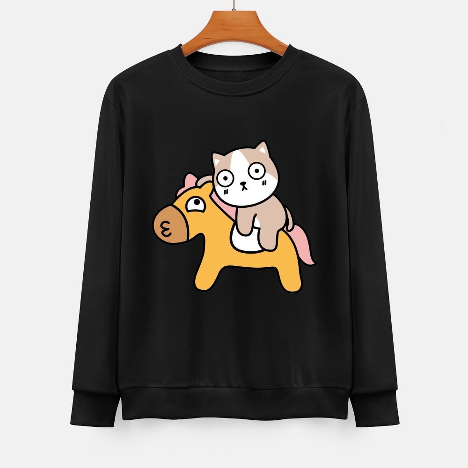 Front Patterned Long Sleeve TopEverydayComfort ClassicStyle